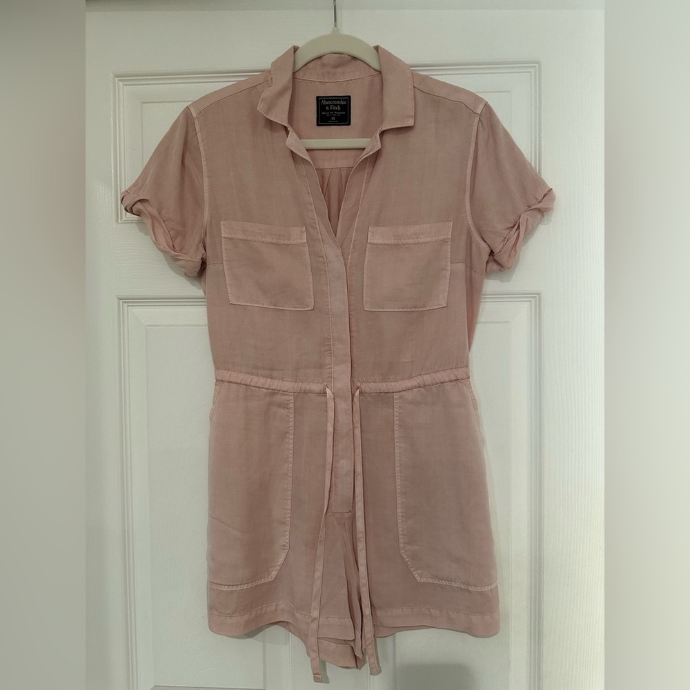 Pink Short Sleeve Jumpsuit